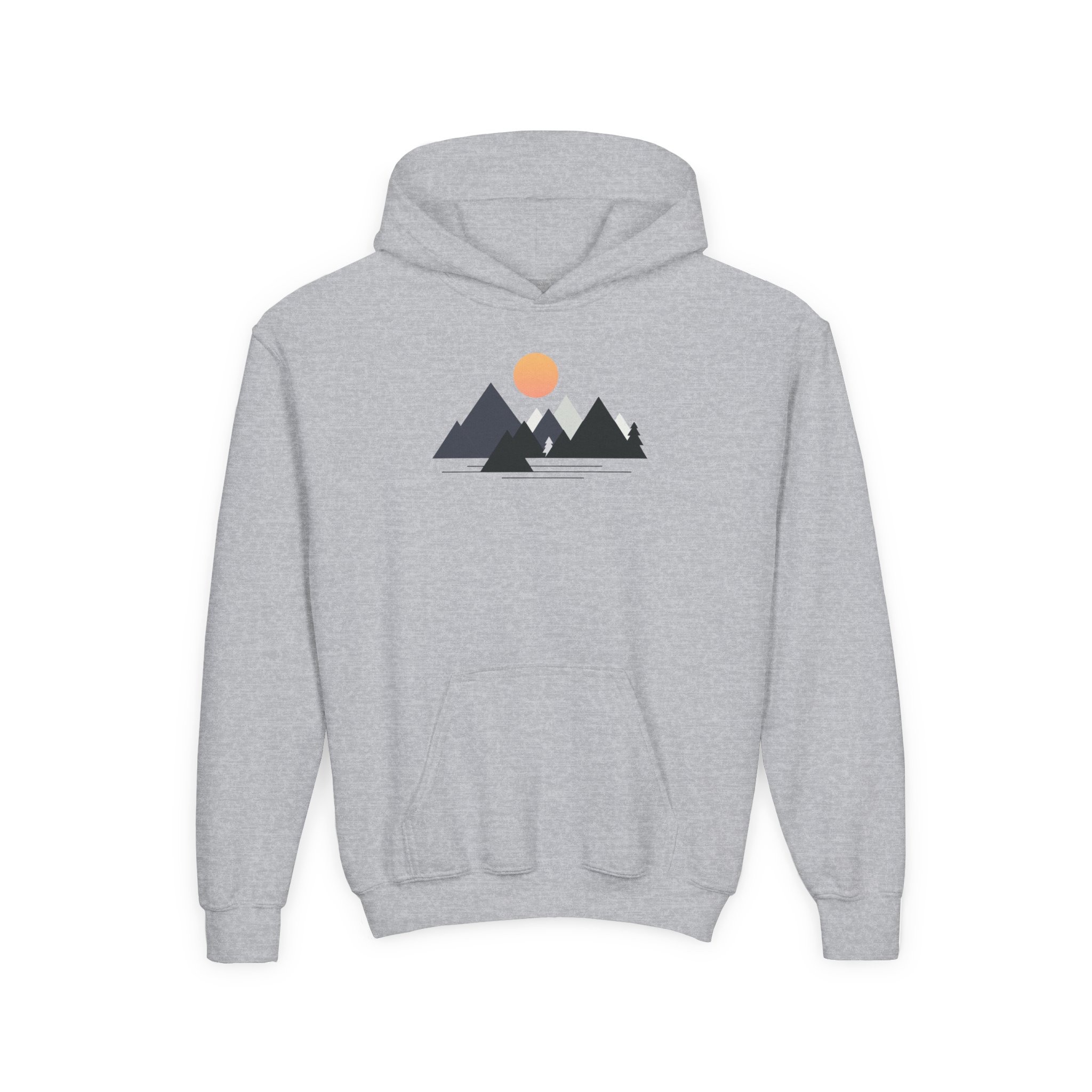Geo Mountain Youth Hoodie