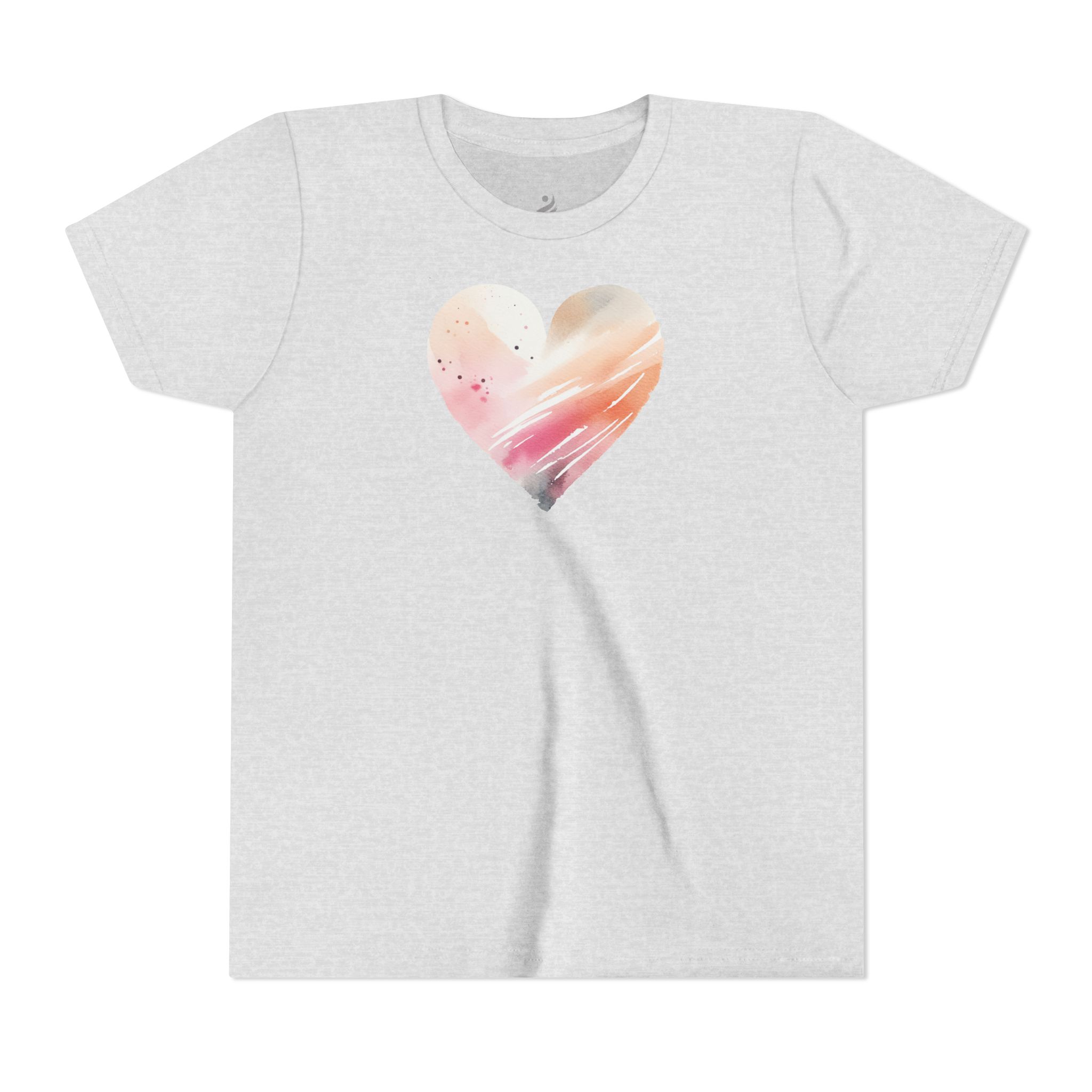 Watercolor Heart Youth T-shirt