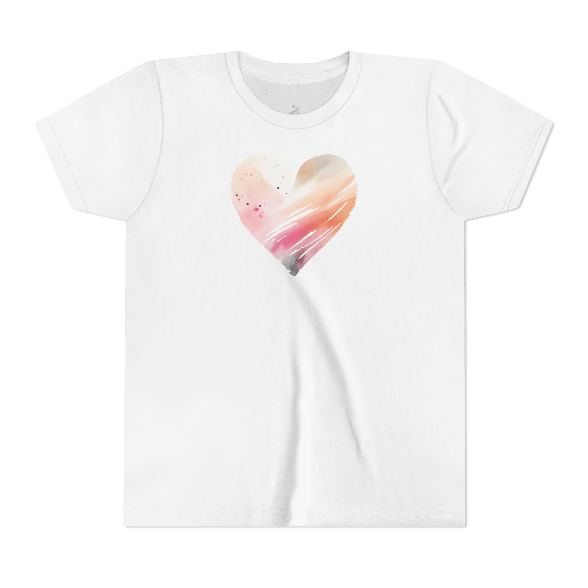 Watercolor Heart Youth T-shirt